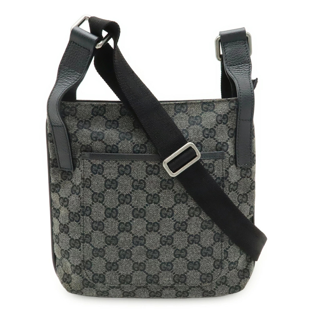 Gucci GG Canvas Crossbody Bag Leather Black